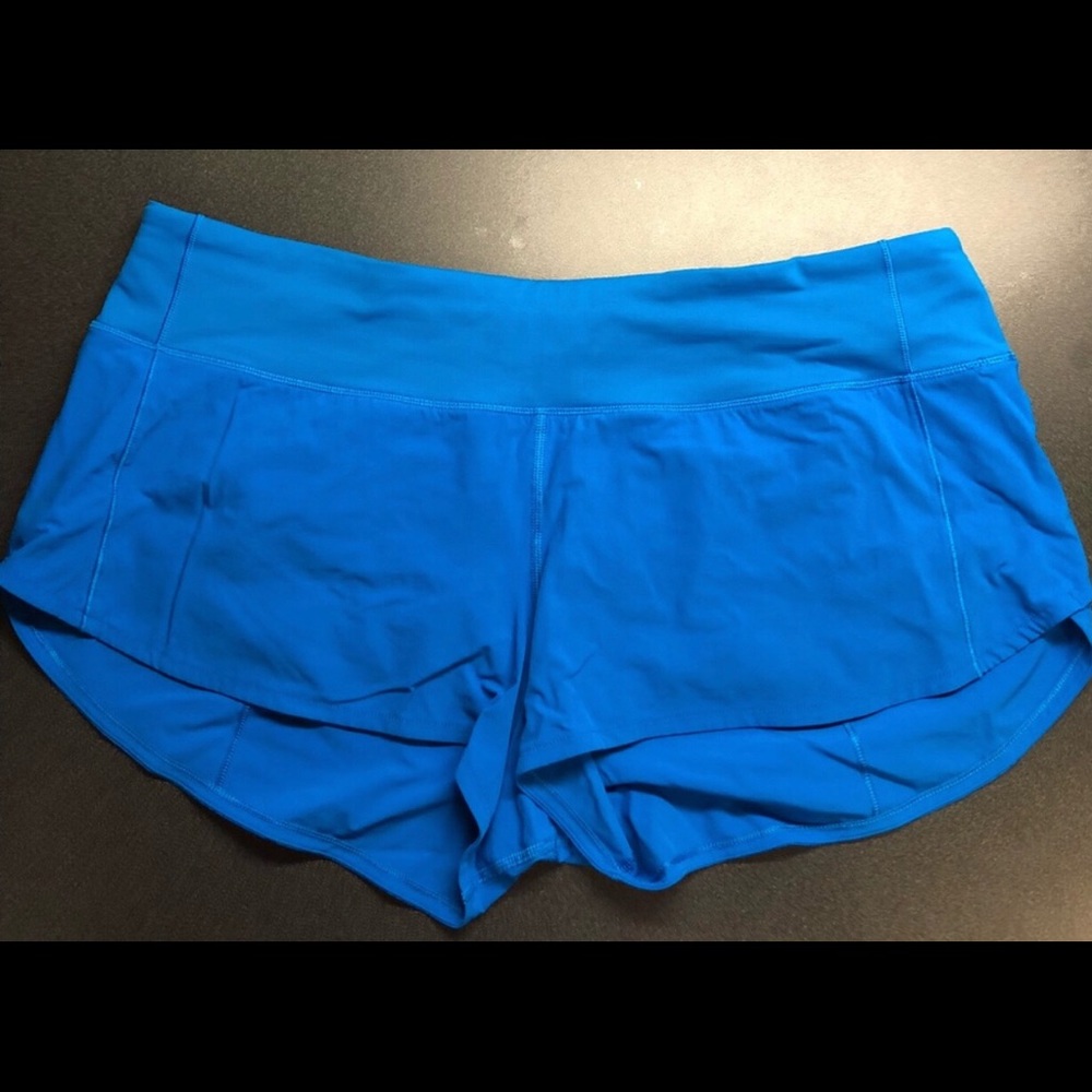 Lululemon size 10 blue running shorts